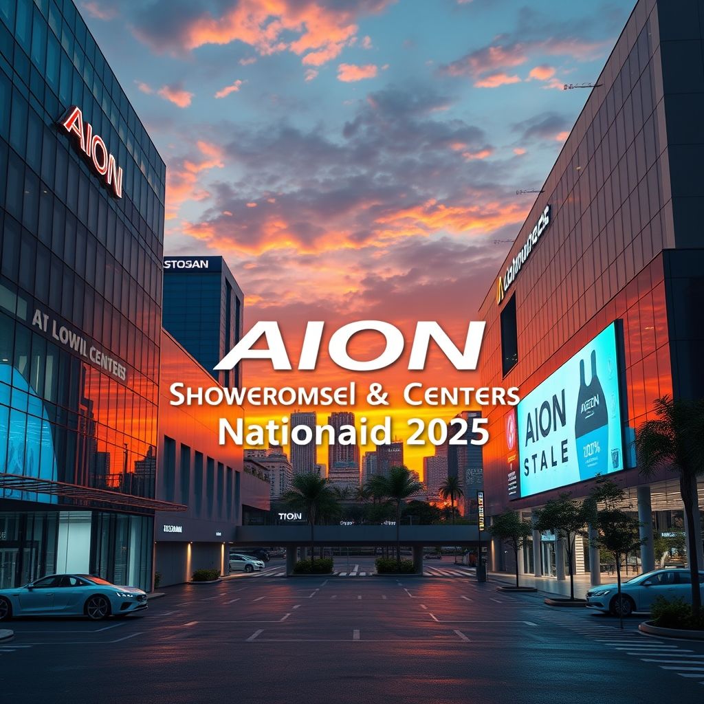 รวมโชว์รูม และศูนย์บริการ AION ทุกสาขา ทั่วประเทศไทย 2025/2568